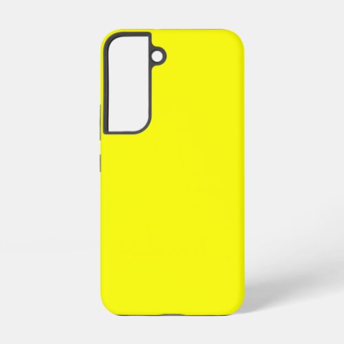 Neon Yellow Solid Color Samsung Galaxy S22 Case