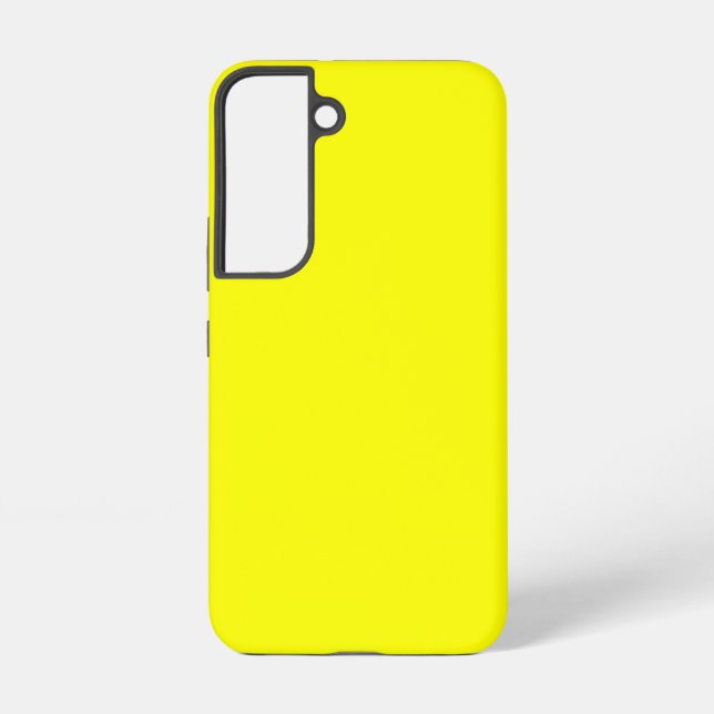Neon Yellow Solid Color Samsung Galaxy Case (Back)