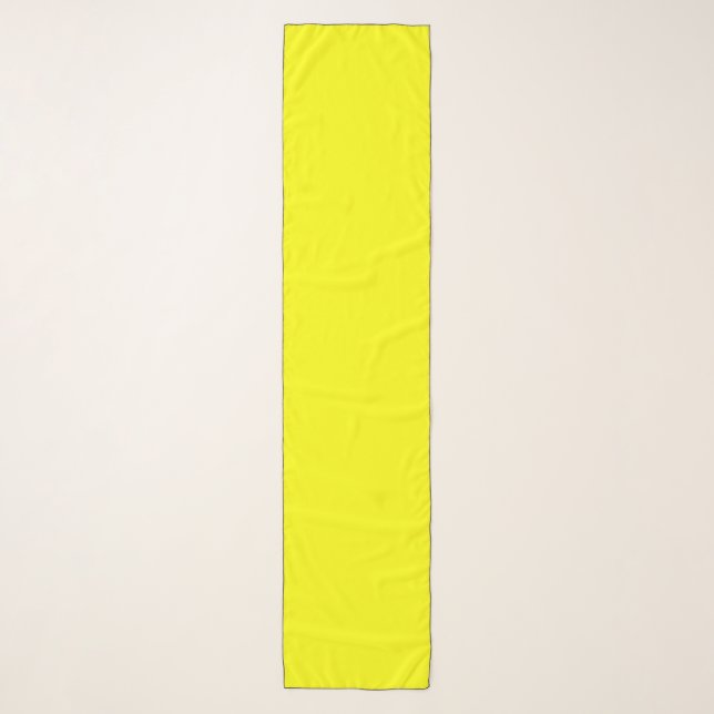 Neon Yellow Solid Color Scarf (Front)