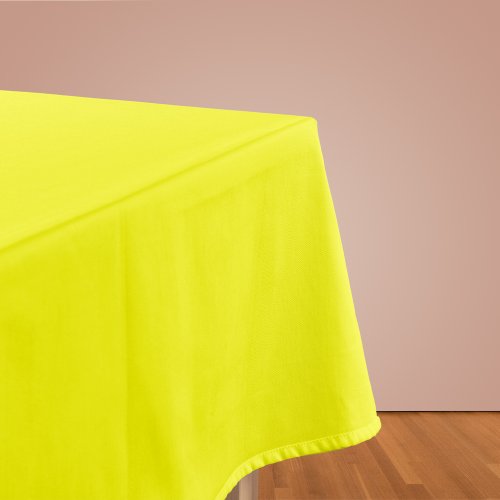 Neon Yellow Solid Color Tablecloth