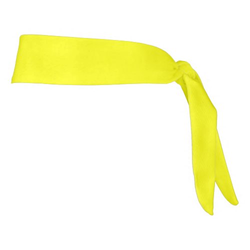 Neon Yellow Solid Color Tie Headband