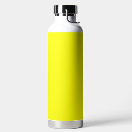 Neon Yellow Solid Color Water Bottle