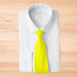 Neon Yellow Solid Neck Tie at Zazzle