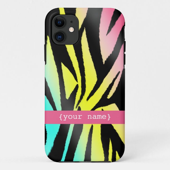 Neon Zebra iPhone 5 Case (Back)