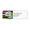 Neon Zebra Print & Cassette Tape Address Labels
