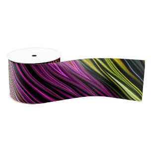 Neon Zig Zag Swirl Ribbon
