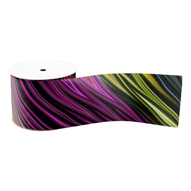 Neon Zig Zag Swirl Ribbon (Spool)