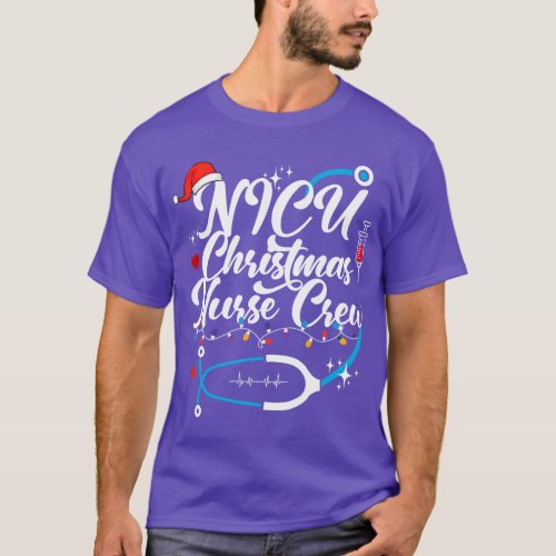 Neonatal Intensive Care Unit NICU Nurse Christmas T_Shirt