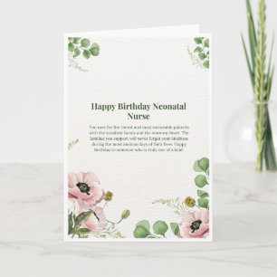 Neonatal Nurse Birthday Card — Happy Birthday