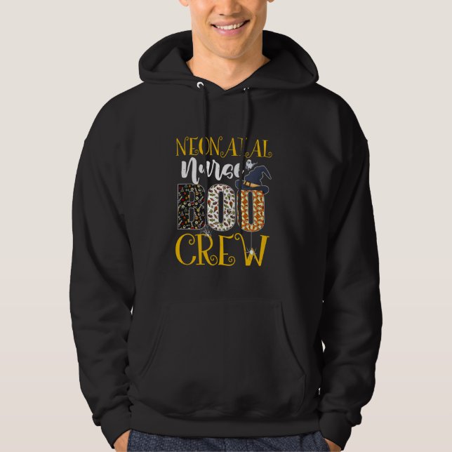 Neonatal Nurse Boo Crew Halloween Costume Boo Ghos Hoodie (Front)