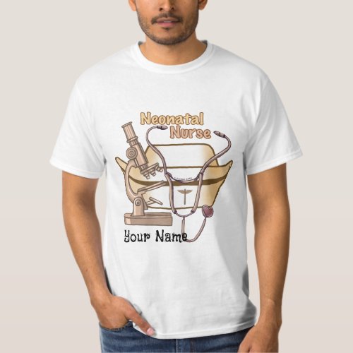 Neonatal Nurse Collage custom name T_Shirt