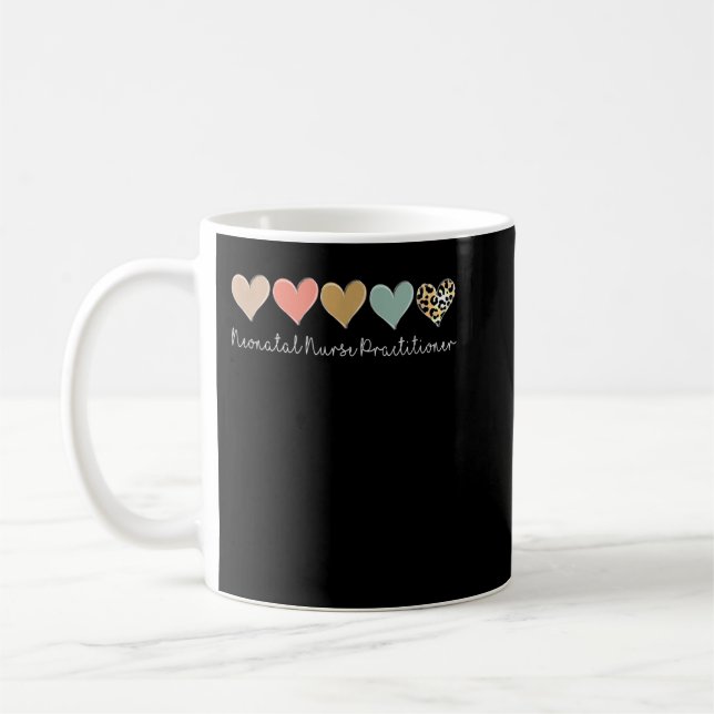 Neonatal Nurse Practitioner, Leopard Newborn NICU  Coffee Mug (Left)