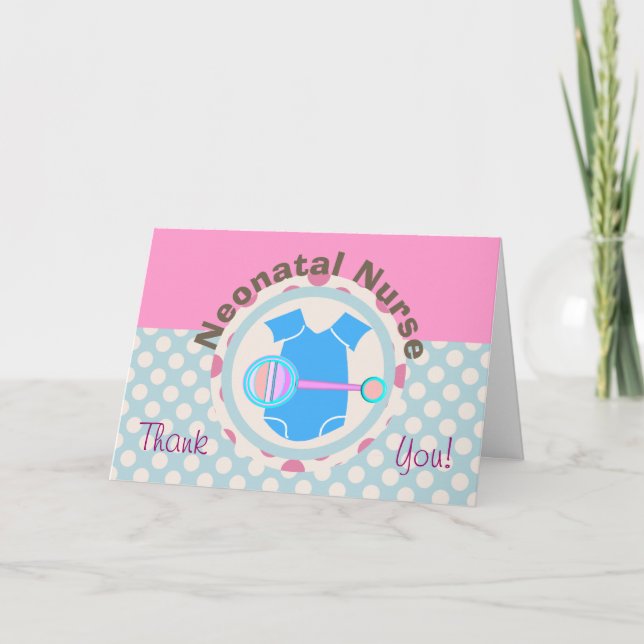Neonatal Nurse Thank You Card (Front)