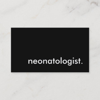 neonatologist. business card