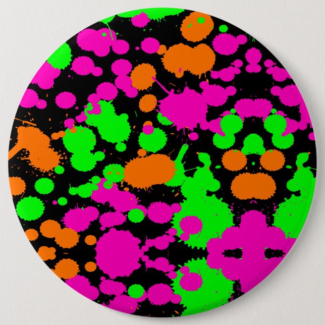 Neoncore Paint Splatter Button (Front)