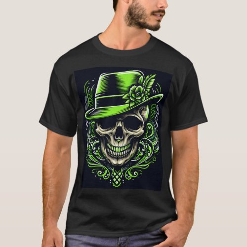 neonic skeleton  T_Shirt