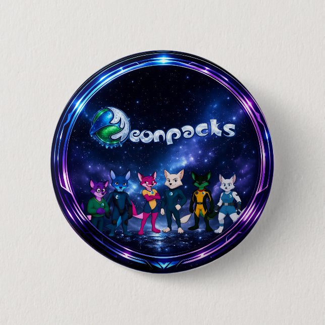 Neonpacks (circle design) button (Front)