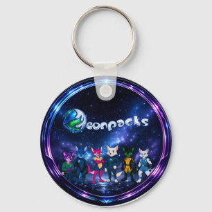 Neonpacks (circle design) keychain