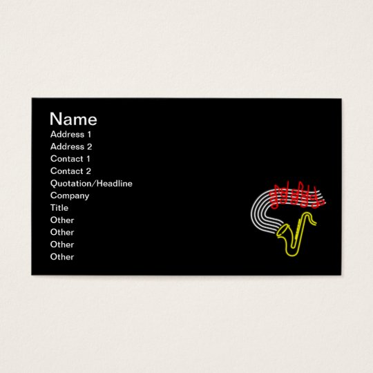 neonsax_Vector_Clipart Business Card