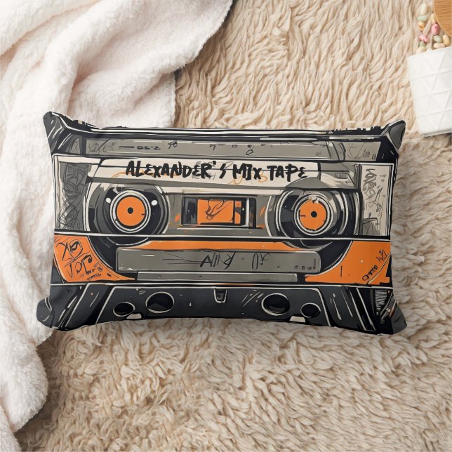NeonTape Lumbar Pillow (Blanket)