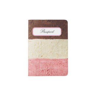Neopolitan Ice Cream Passport Holder