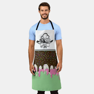 Neopolitan Ice Cream Personalized Apron