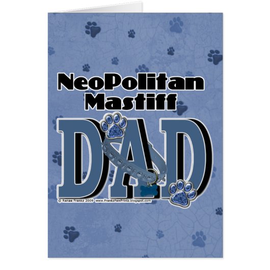 Neopolitan Mastiff DAD Cards (Front)