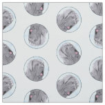Neopolitan Mastiff Painting Grey Original Dog Art Fabric