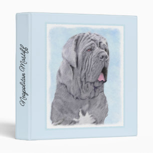 Neopolitan Mastiff Painting - Original Dog Art 3 R Ring Binder
