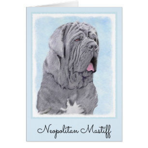 Neopolitan Mastiff Painting - Original Dog Art Cards