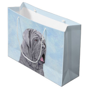 Neopolitan Mastiff Painting - Original Dog Art Large Gift Bag