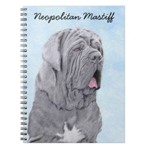 Neopolitan Mastiff Painting - Original Dog Art Notebook