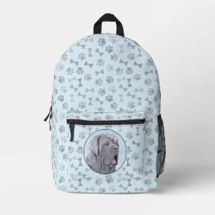 Neopolitan Mastiff Painting - Original Dog Art Printed Backpack
