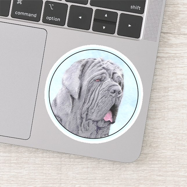 Neopolitan Mastiff Painting - Original Dog Art Sticker (Detail)