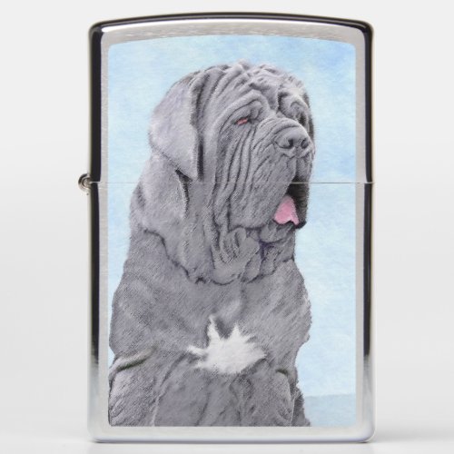 Neopolitan Mastiff Painting _ Original Dog Art Zippo Lighter
