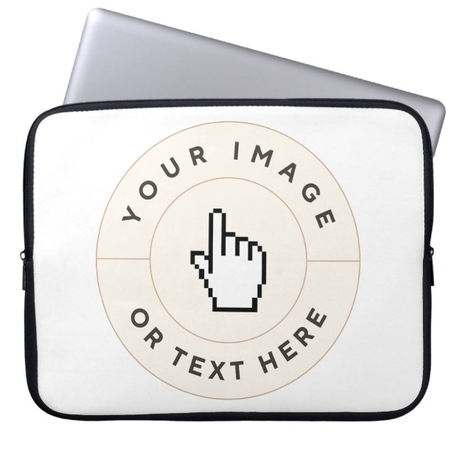Neoprene Laptop sleeve - Custom (add image/text)  (Front)