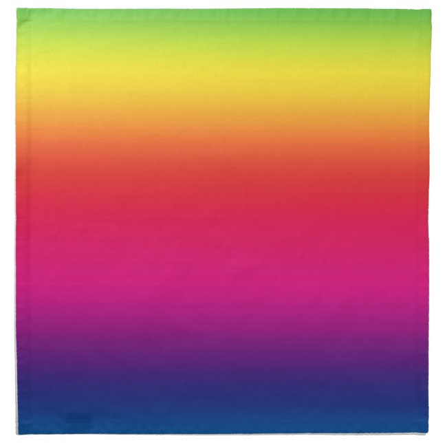 NeoRainbow Cloth Napkins (Front)