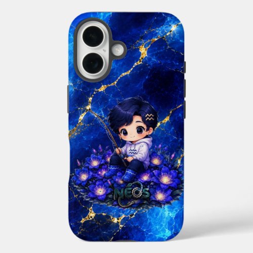 Neos Kawaii Zodiac Acquarius iPhone 16 Case