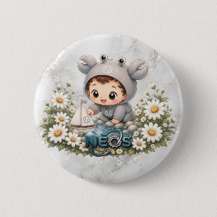 Neos Kawaii Zodiac Cancer Button