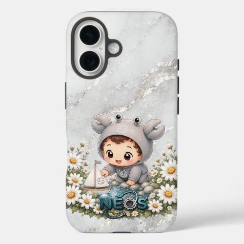 Neos Kawaii Zodiac Cancer iPhone 16 Case