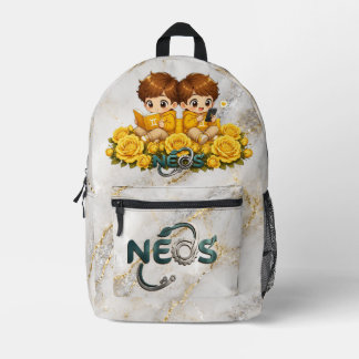 Neos Kawaii Zodiac Gemini Printed Backpack