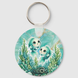Neos Kawaii Zodiac Pisces Keychain