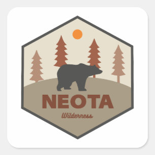 Neota Wilderness Colorado Bear Square Sticker