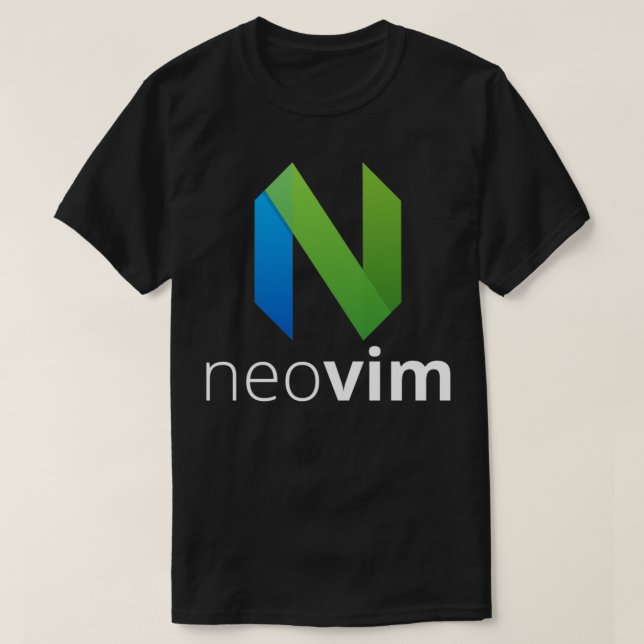 neovim neovim text editor vim fork T-Shirt (Design Front)