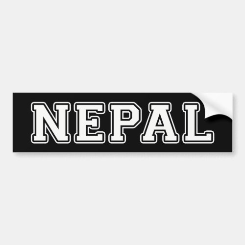 Nepal Bumper Sticker