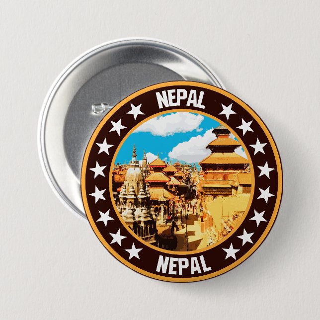 Nepal                                              button (Front & Back)
