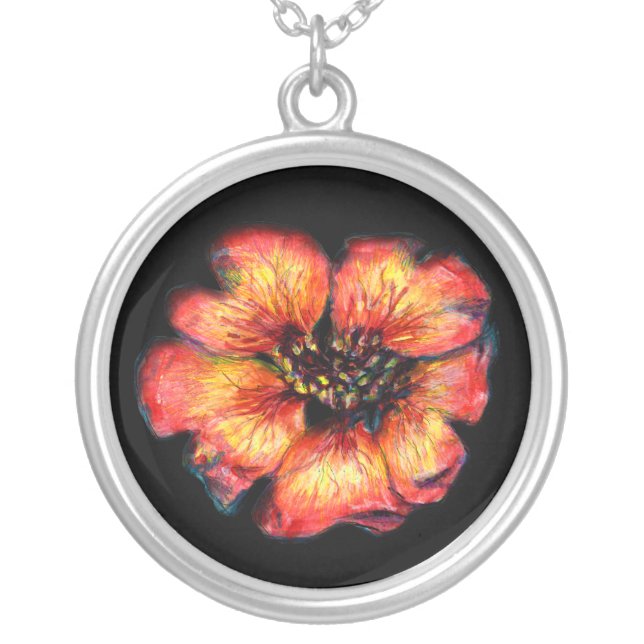 Nepal Cinquefoil Flower Necklace (Front)