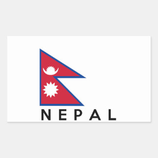 Nepal Flag Stickers | Zazzle