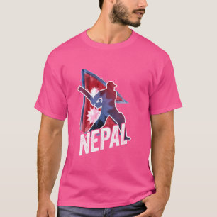 Nepal Cricket Jersey 2024 Nepali Flag Supporter Cr T-Shirt