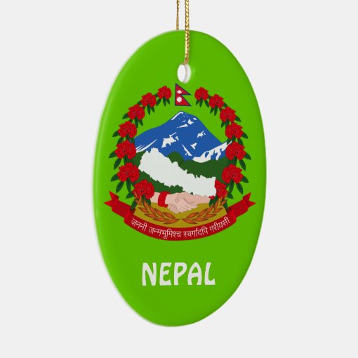 NEPAL* Custom Christmas Ornament Zazzle